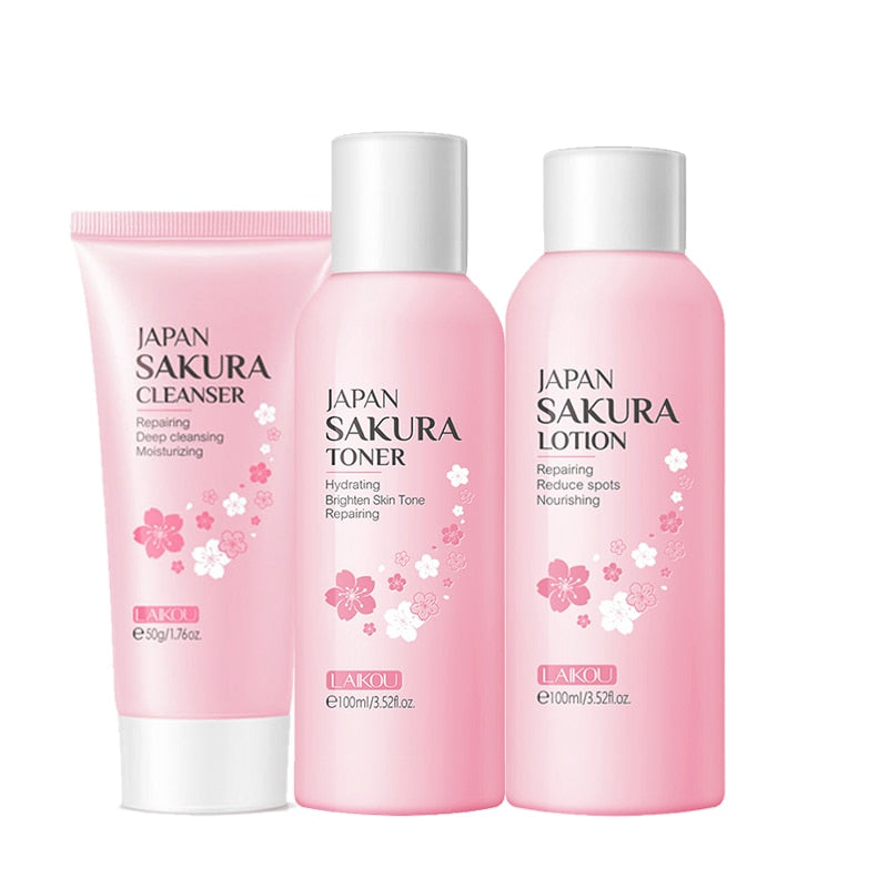 3 Sakura Skin Care Set - Hyaluronic Acid
